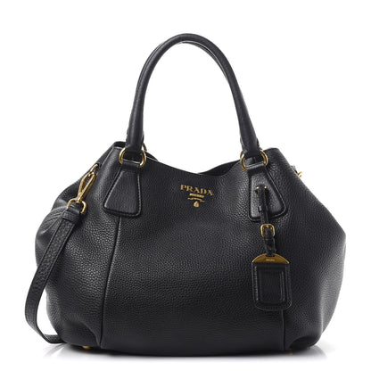 Prada Vitello Daino Shoulder Bag Nero Black 1 of 8