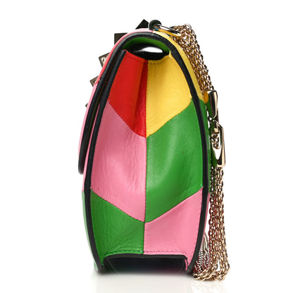Valentino Garavani Vitello 1973 Medium Glam Lock Rockstud Flap Multicolor 11 of 40