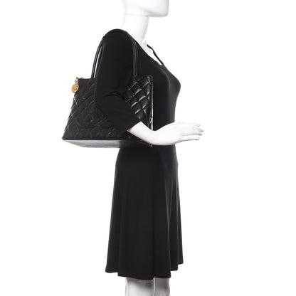 Chanel Caviar Quilted Medallion Tote Black 2 of 14