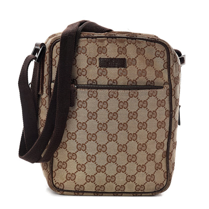 Gucci Monogram GG Small Flight Crossbody Bag Brown 1 of 11