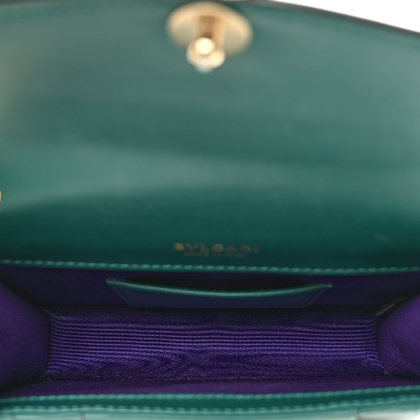 Calfskin Small Serpenti Forever Snake Strap Crossbody Bag Emerald Green
