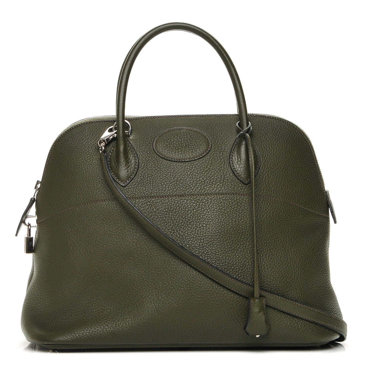 Hermes Taurillon Clemence Bolide 35 Vert Olive 1 of 6