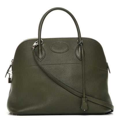 Hermes Taurillon Clemence Bolide 35 Vert Olive 1 of 6