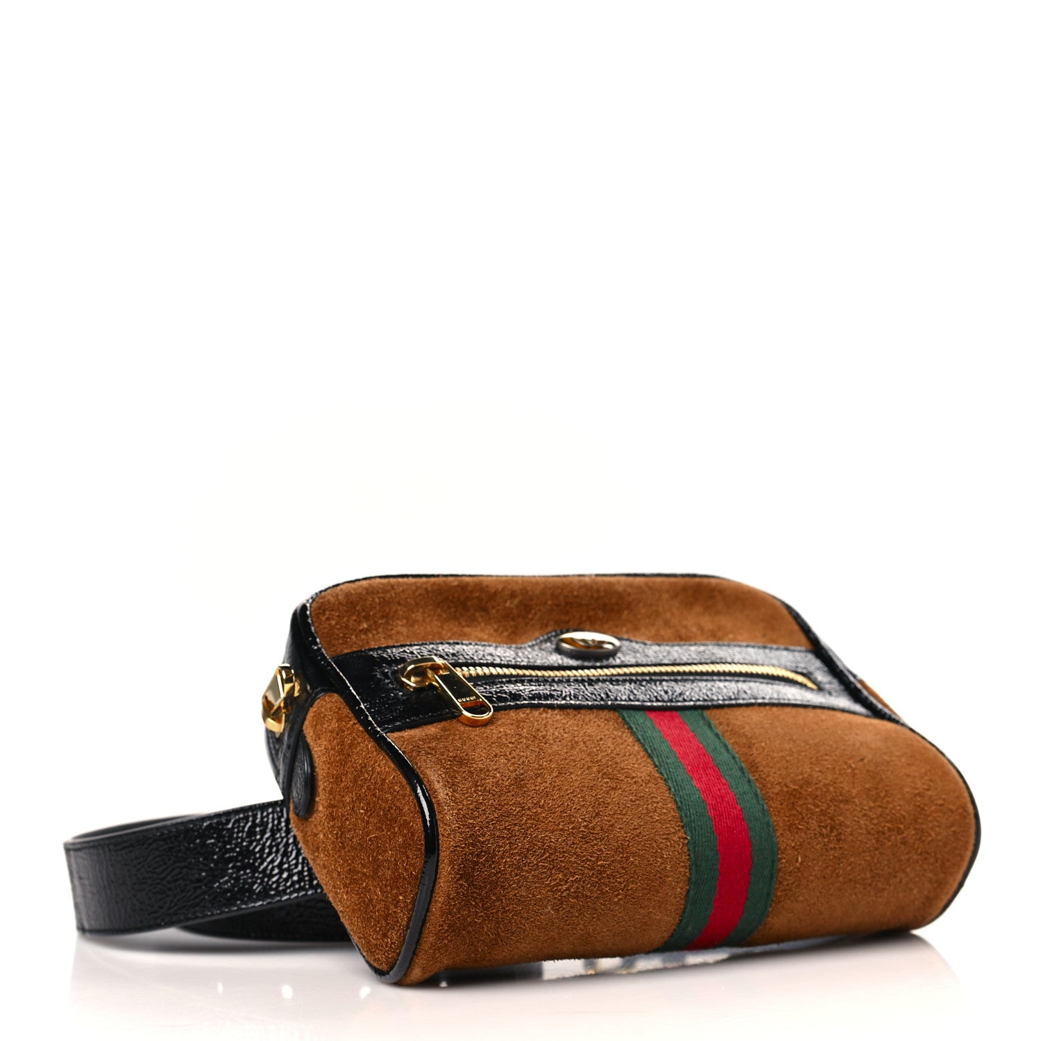 Gucci Suede Small Ophidia Belt Bag 85 34 Brown 4 of 7