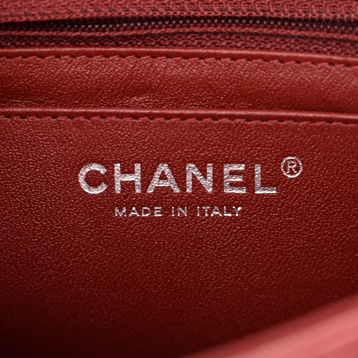Chanel Lambskin Quilted Mini Square Flap Bordeaux 6 of 11