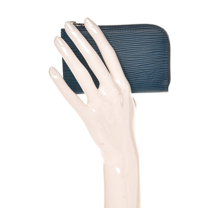 Louis Vuitton Epi Coin Purse Blue Celeste 2 of 7