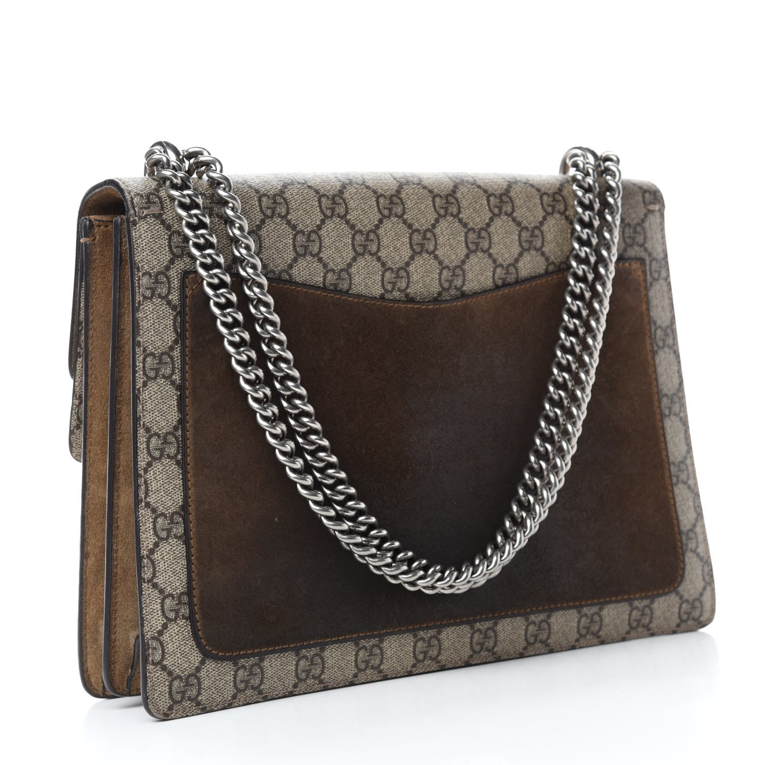 Gucci GG Supreme Monogram Medium Dionysus Shoulder Bag Taupe 3 of 13