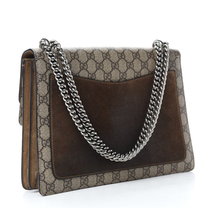 Gucci GG Supreme Monogram Medium Dionysus Shoulder Bag Taupe 3 of 13