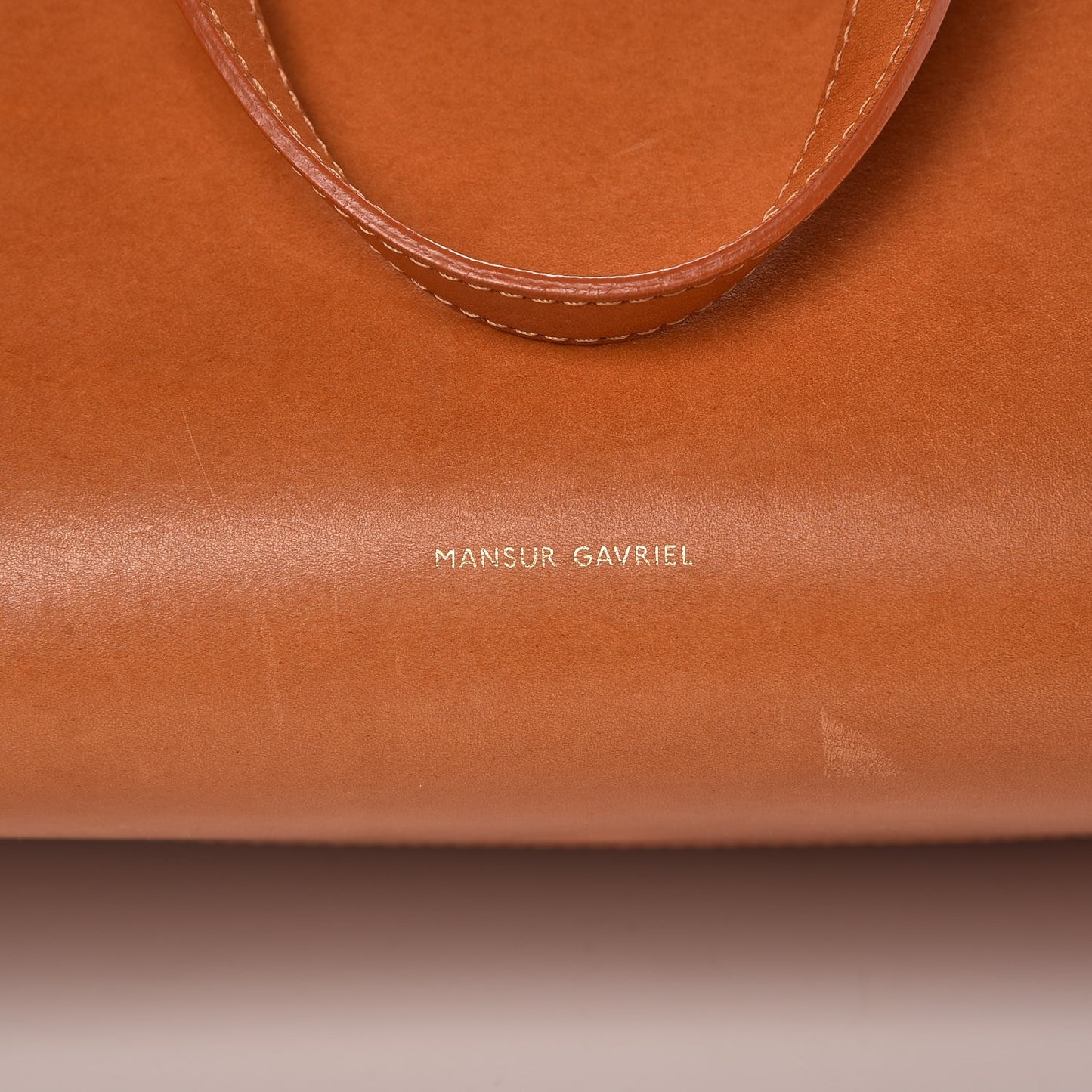 Calfskin Large Shopping Tote Cammello Rosa