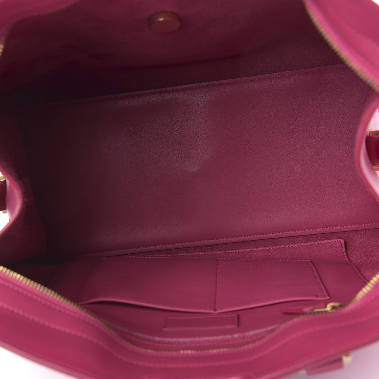 Saint Laurent Calfskin Medium Cabas ChYc Fuchsia 5 of 9