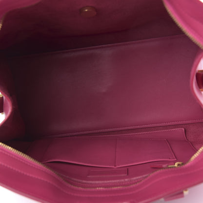 Saint Laurent Calfskin Medium Cabas ChYc Fuchsia 5 of 9