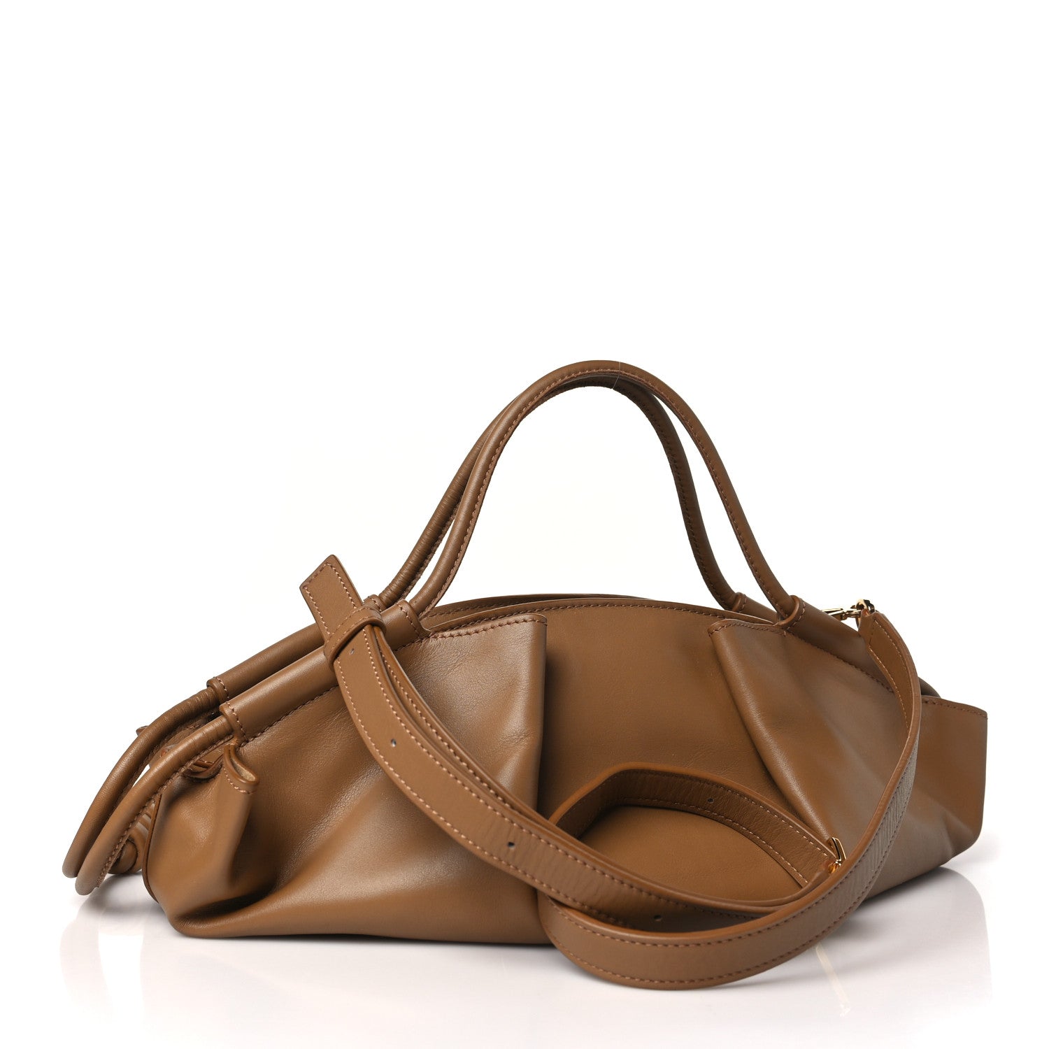 Loewe Shiny Nappa Calfskin Paseo Bag Oak 3 of 9
