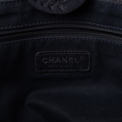 Chanel Denim Small Deauville Tote Dark Blue 8 of 10