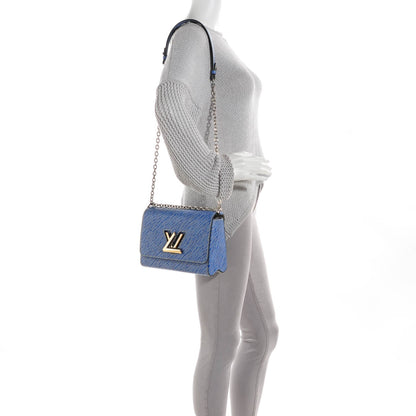 Louis Vuitton Epi Twist Shoulder Bag MM Denim Light 2 of 8