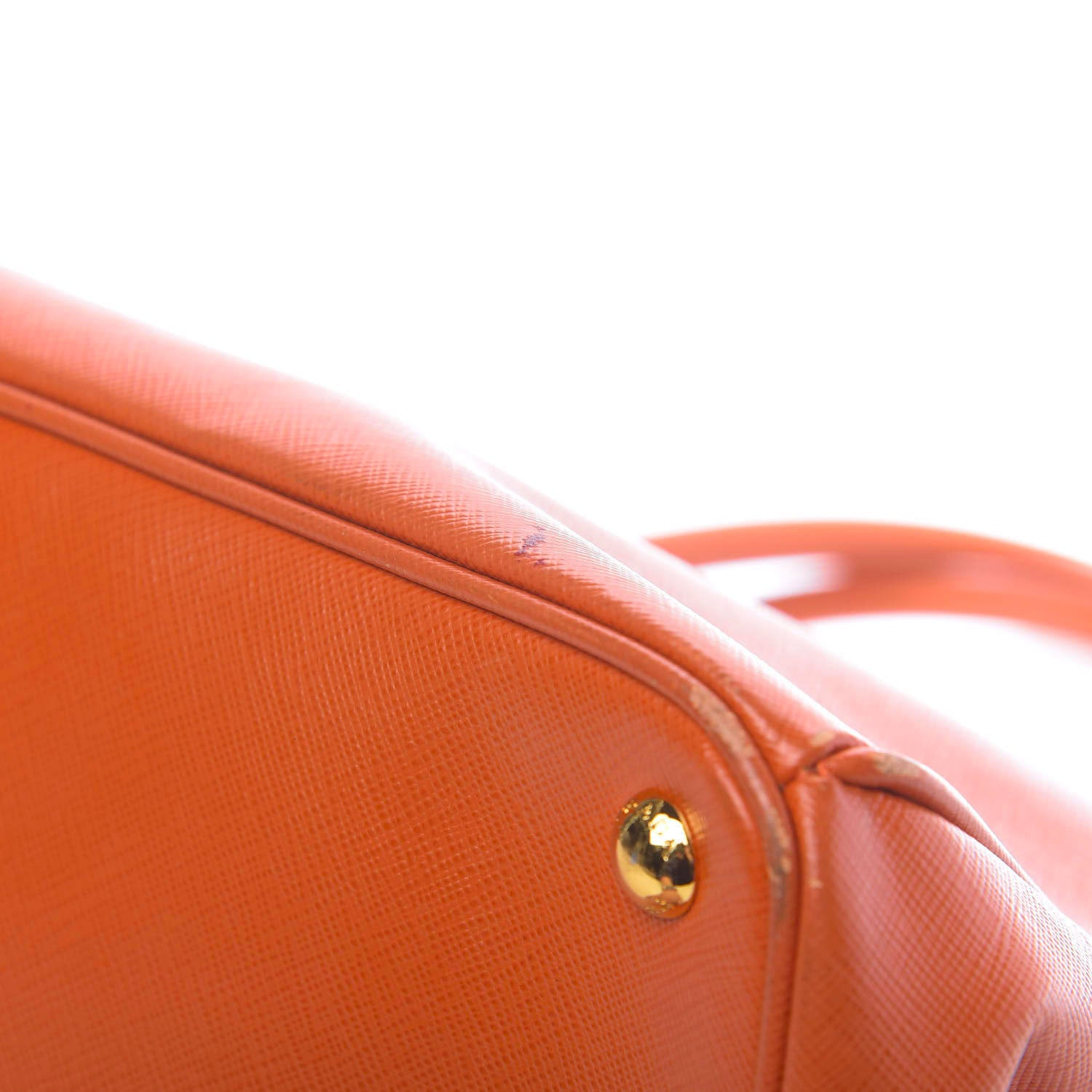 Prada Saffiano Lux Large Tote Papaya 11 of 17