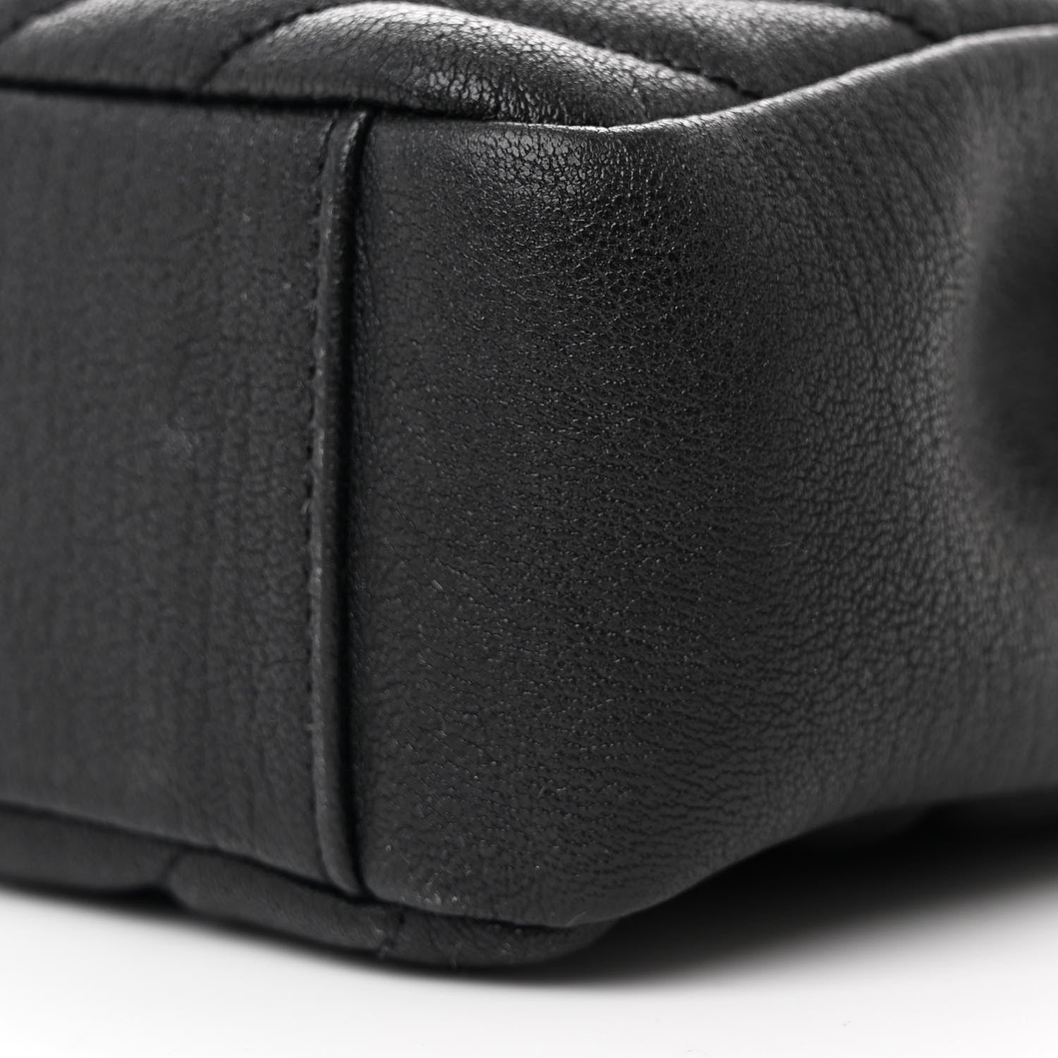 Saint Laurent Sheepskin Matelasse Chevron Monogram Medium College Bag Black 11 of 12