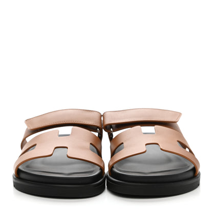 Hermes Calfskin Womens Chypre Sandals 36 Naturel 2 of 9