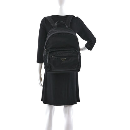 Prada Nylon Tessuto Saffiano Backpack Black 2 of 11