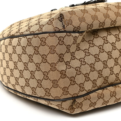 Gucci Monogram Margaux Calfskin Medium Emily Hobo Beige Ebony Cocoa 9 of 19