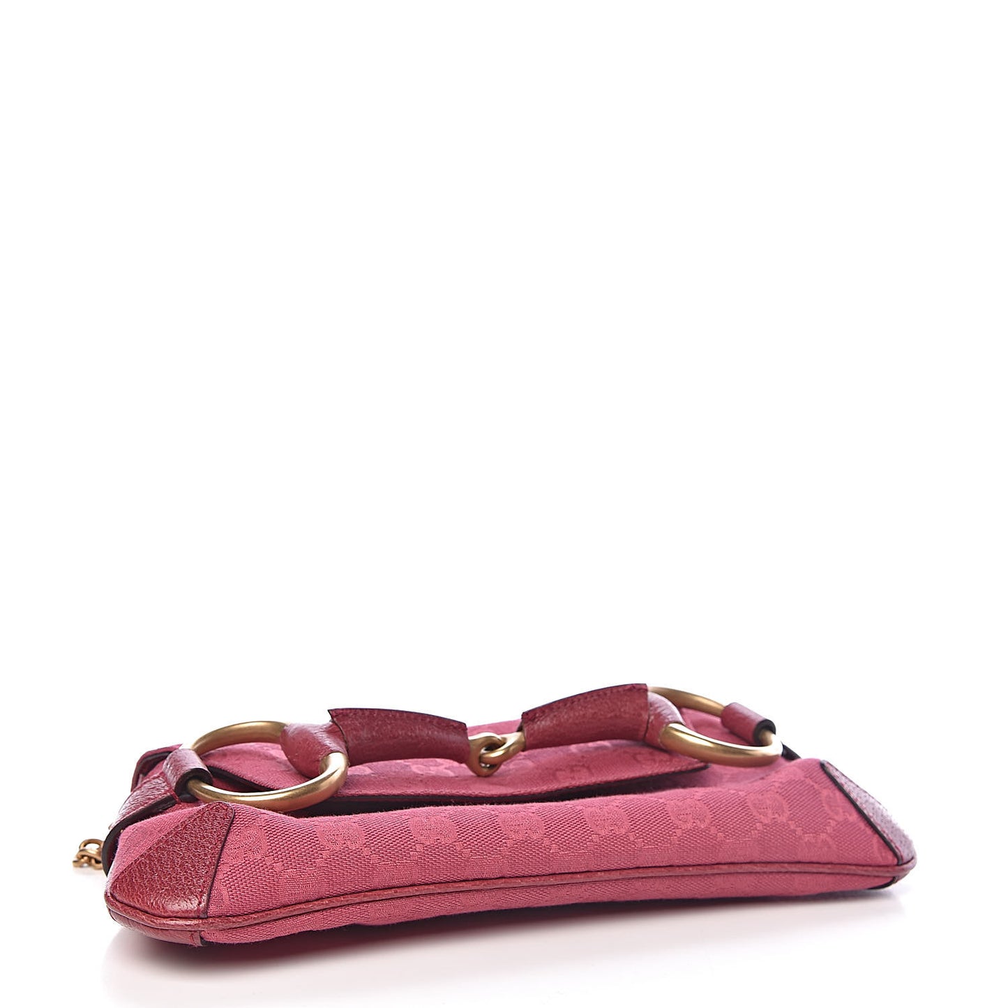 Monogram Horsebit Clutch Pink