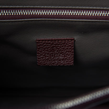 Gucci Grainy Calfskin Medium Zumi Top Handle Bag Vintage Bordeaux 8 of 9