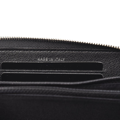 Chanel Calfskin Quilted Small Diamond CC Zip Around Wallet Black 7 of 9