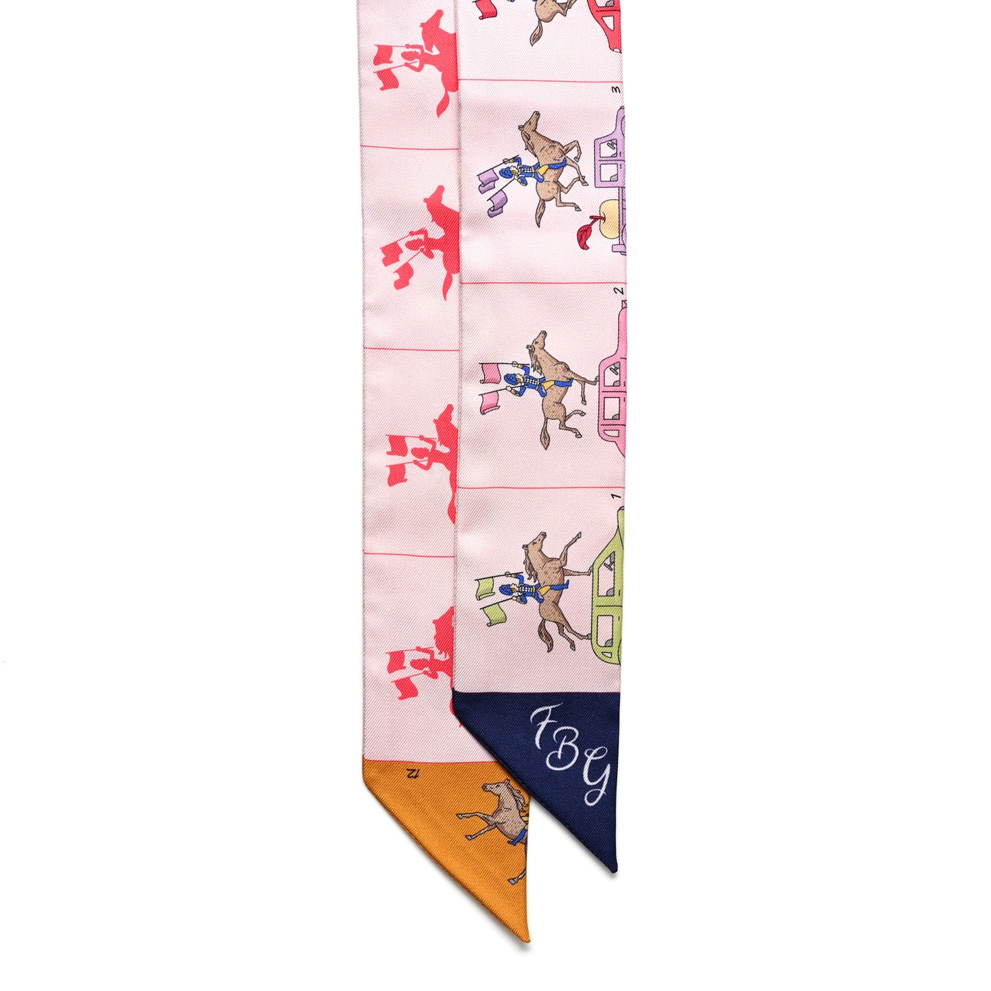 Silk Parade CG Twilly Rose Pale Marine Multicolor