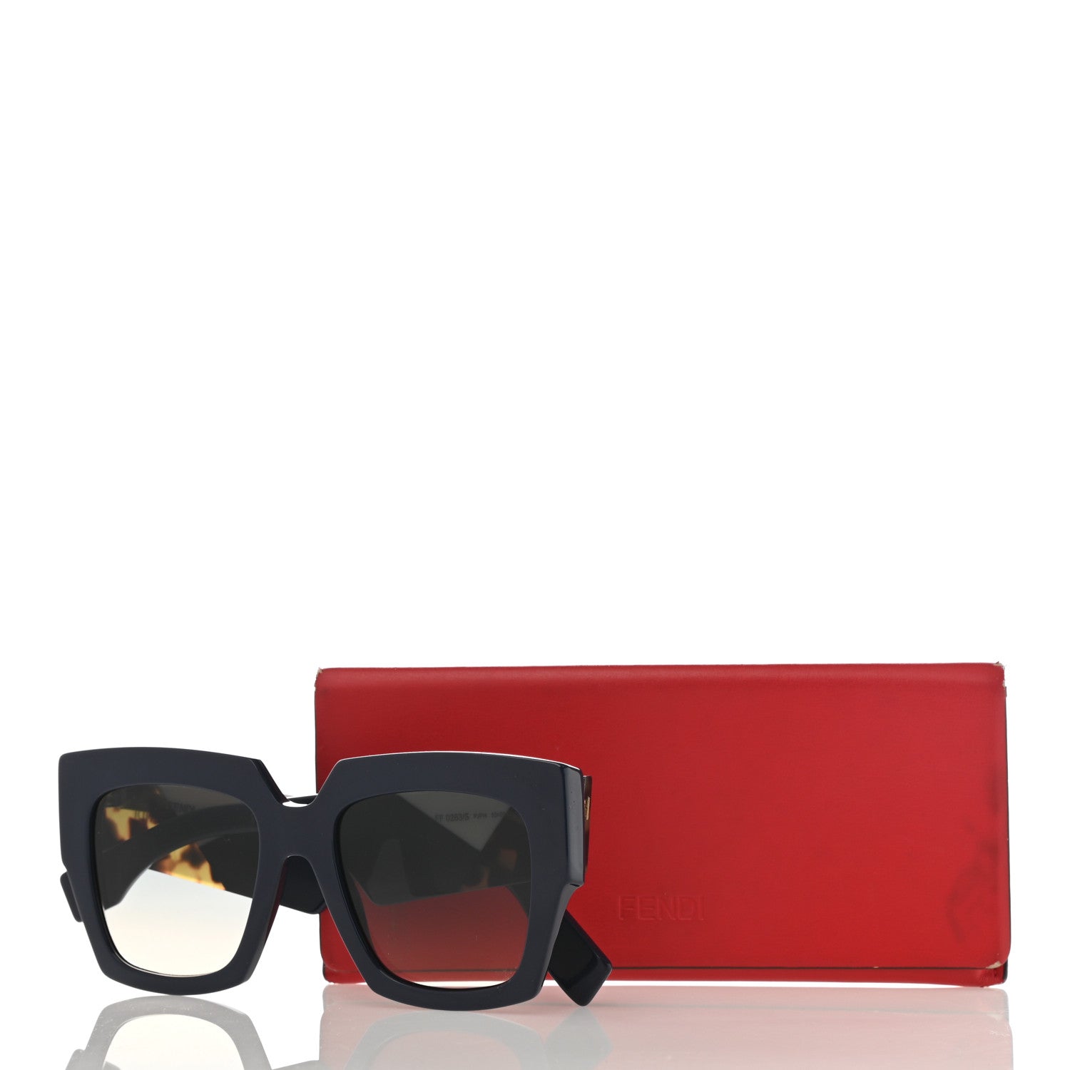 Fendi Facets Square Sunglasses FF 0263/S Blue 8 of 8