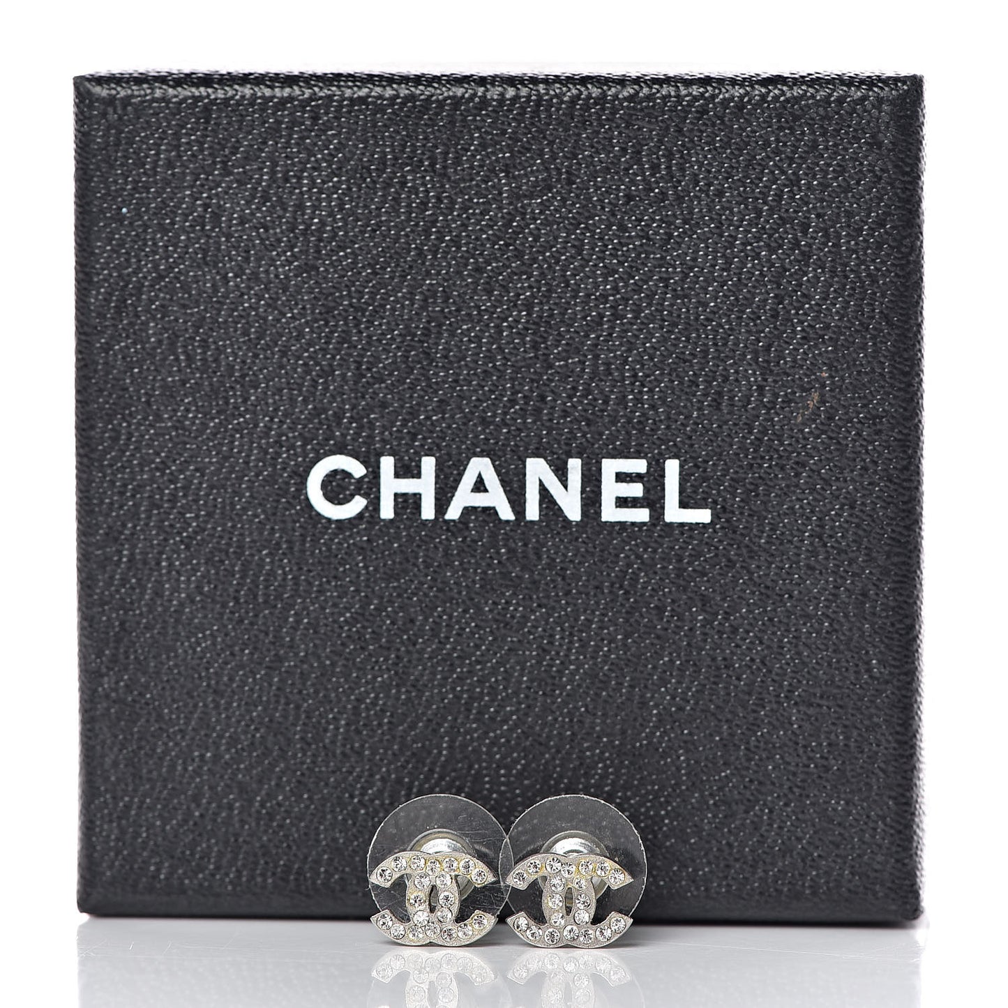 Crystal Mini Timeless CC Earrings Silver