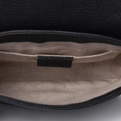 Gucci Pebbled Calfskin Small Soho Flap Crossbody Black 5 of 15