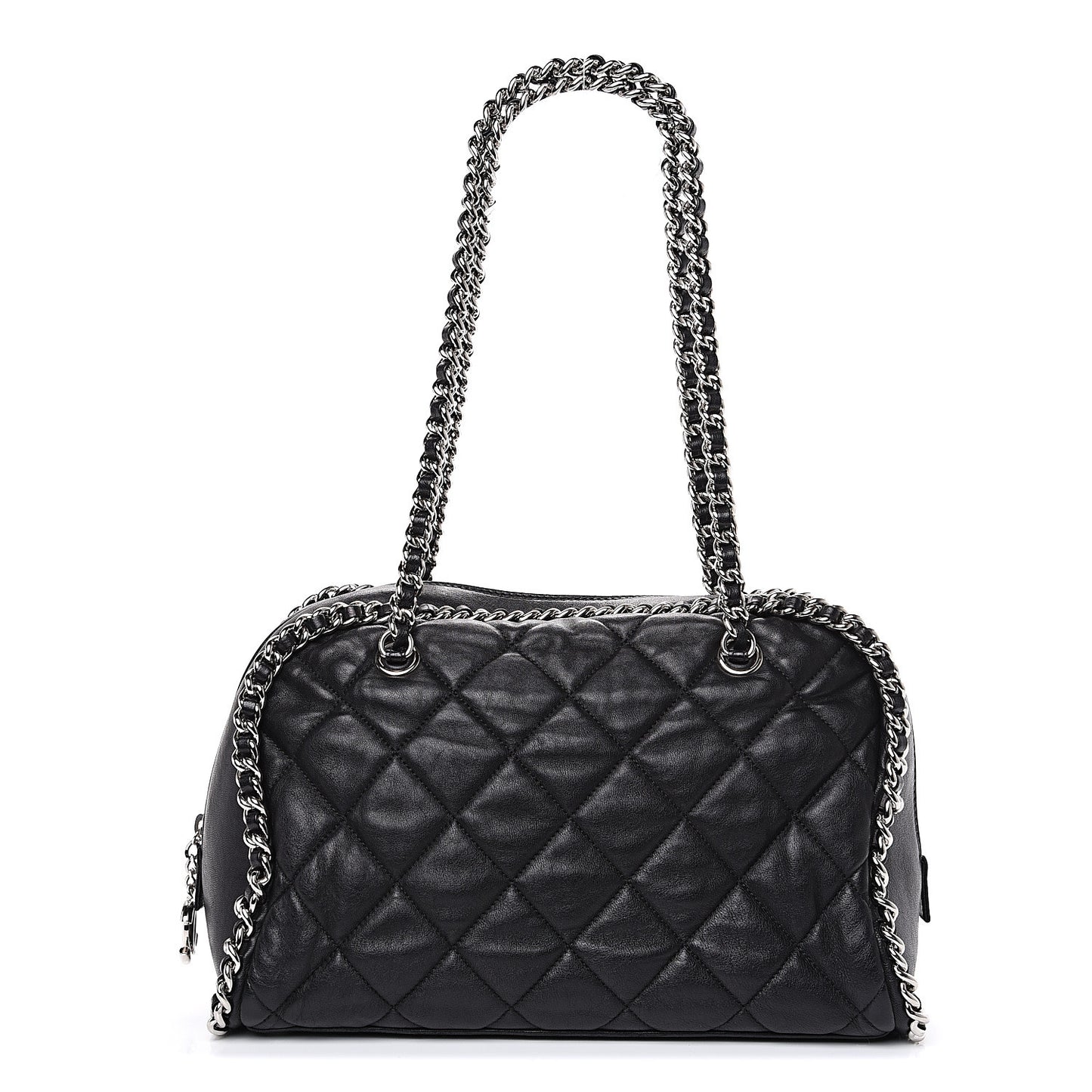 Calfskin Chain Around Bowler Black