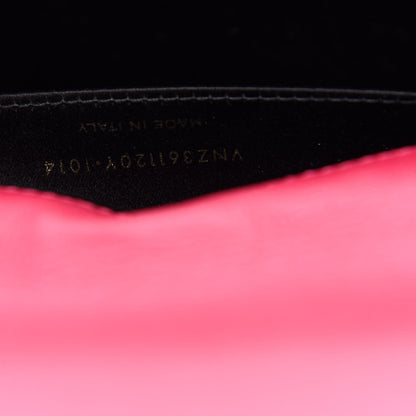 Saint Laurent Calfskin Monogram Large Belle De Jour Clutch Lipstick Fuchsia 6 of 7