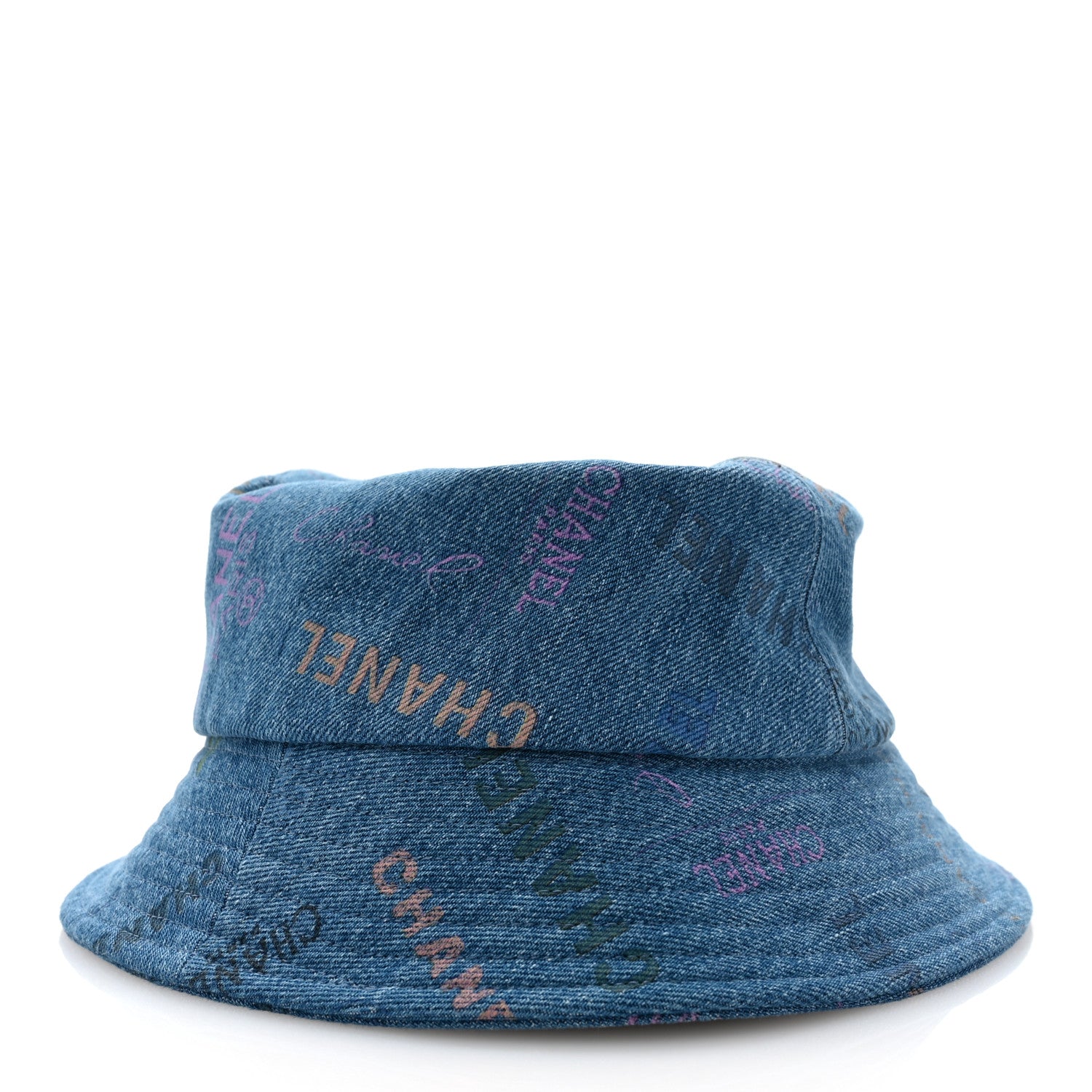 Chanel Denim Mood Cloche Bucket Hat L Blue 6 of 9