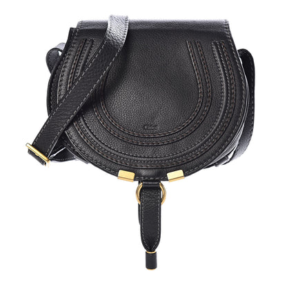 Chloe Calfskin Mini Marcie Round Crossbody Bag Black 1 of 12