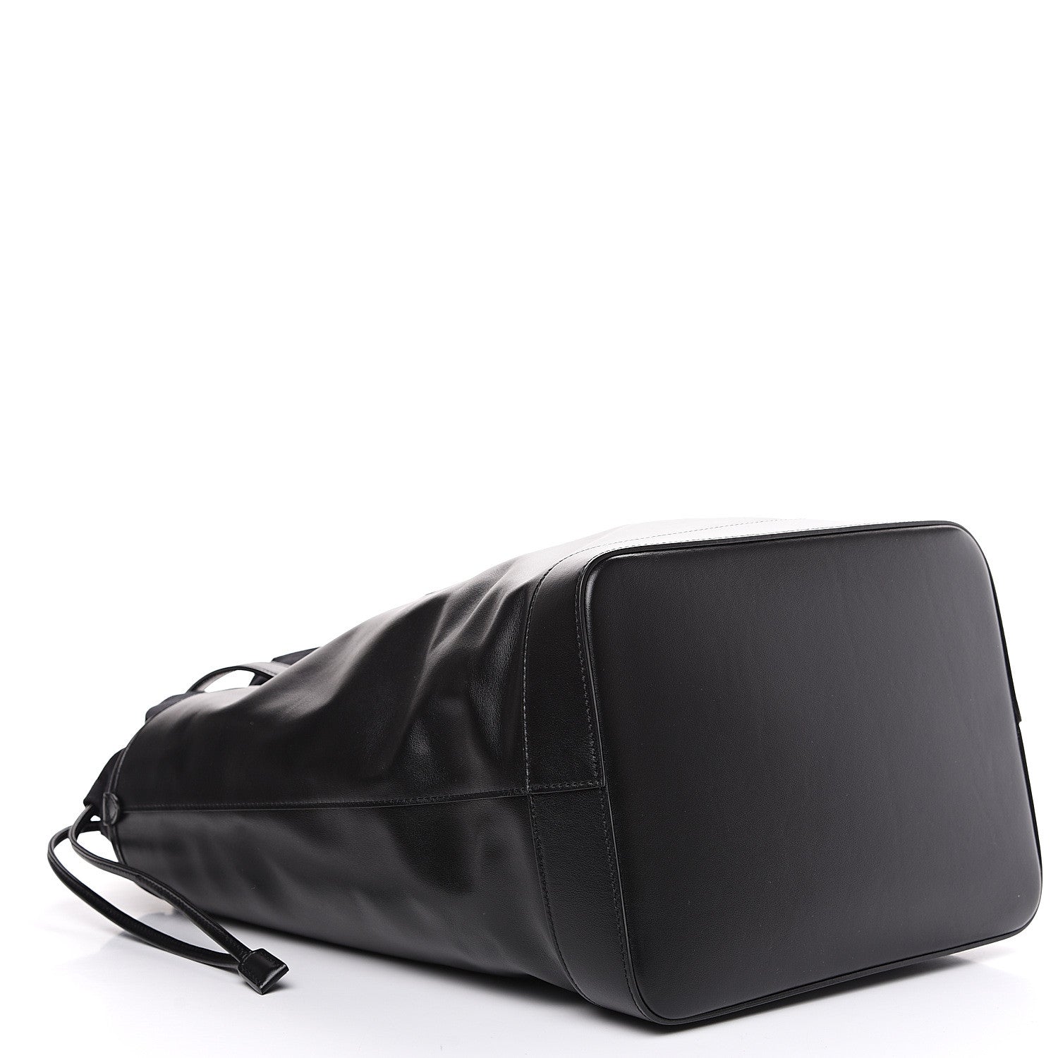 Saint Laurent Calfskin Embossed Monogram Large Teddy Shopping Bag Black 3 of 9