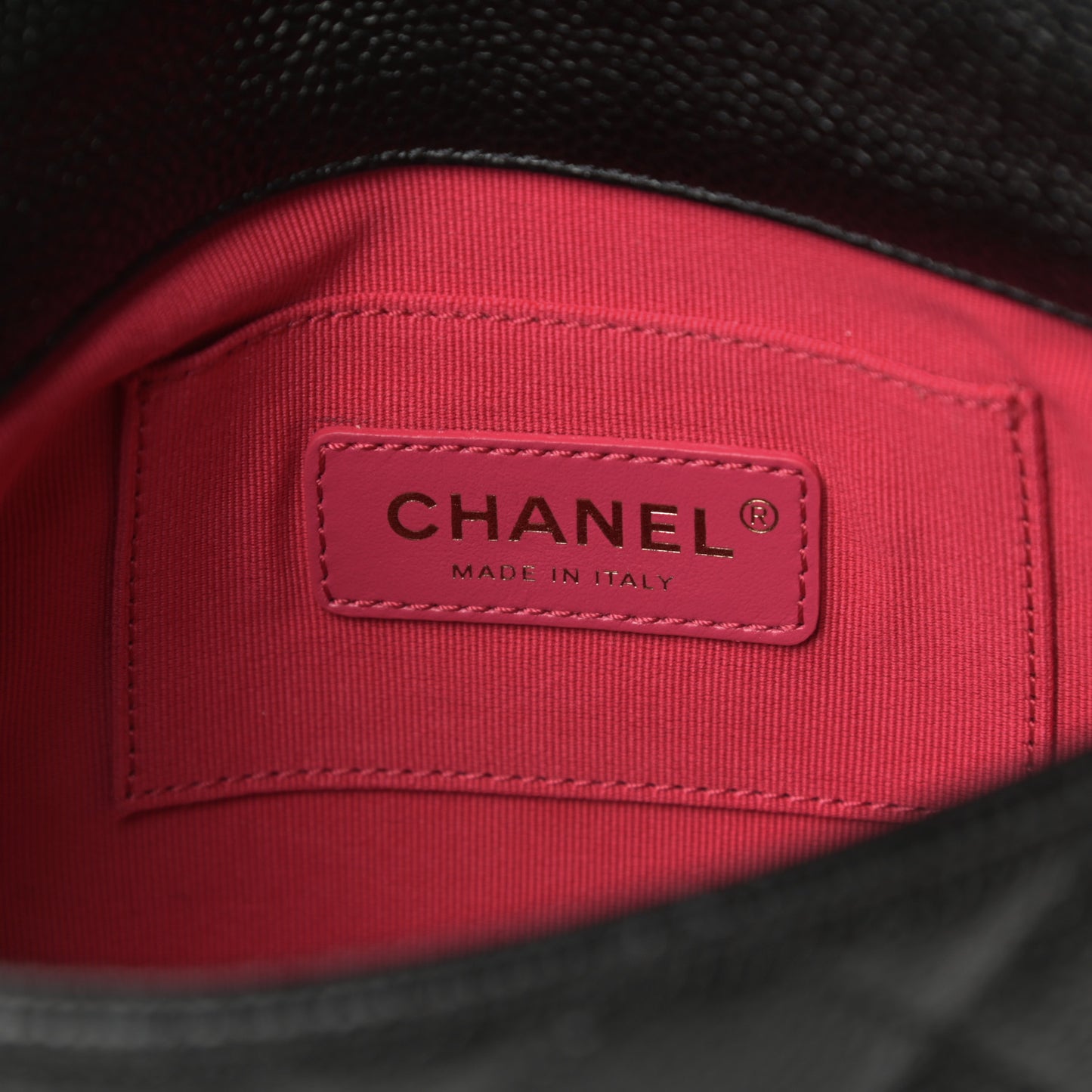 Caviar Quilted Mini Chain Soul Flap Black