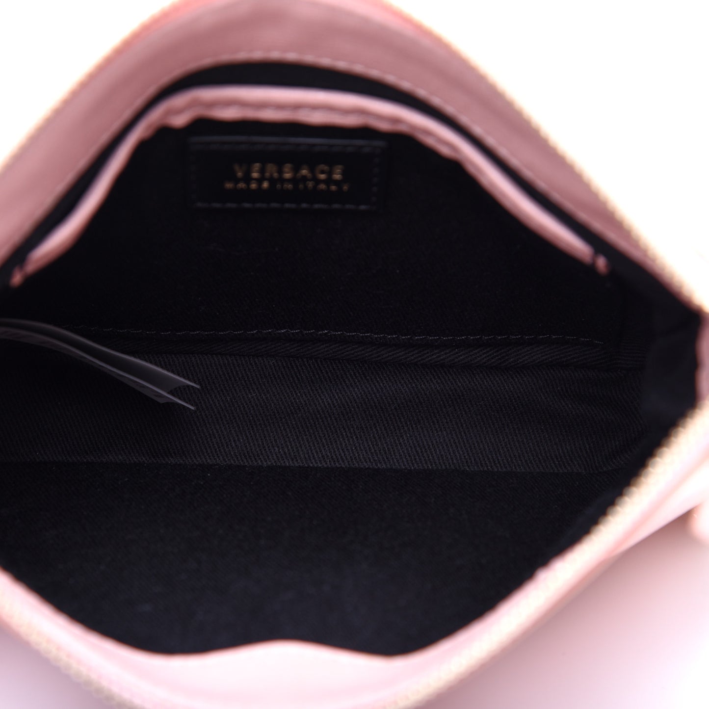 Saffiano Calfskin Palazzo Chain Crossbody Light Pink