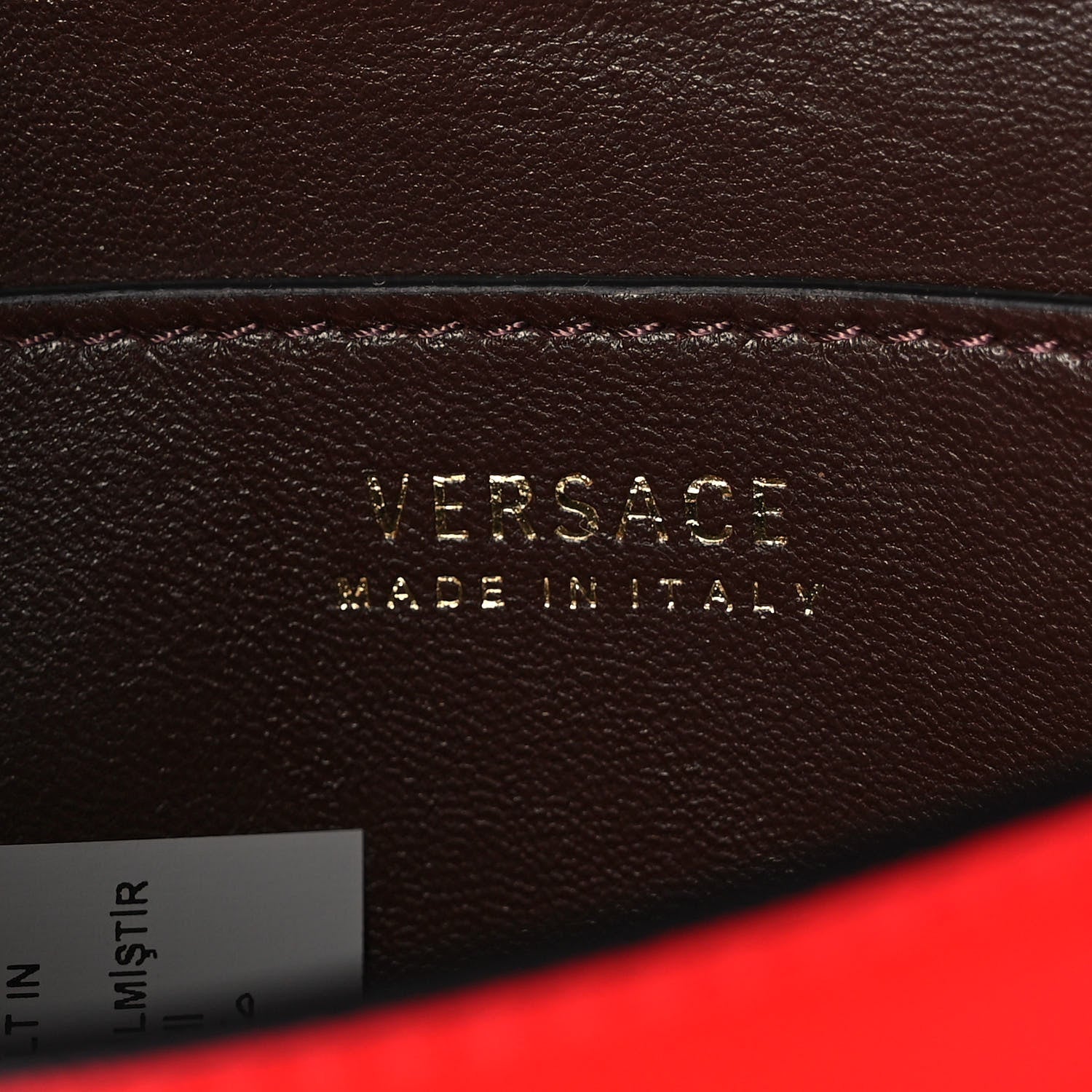 Versace Smooth Calfskin Virtus Belt Bag Red 5 of 10