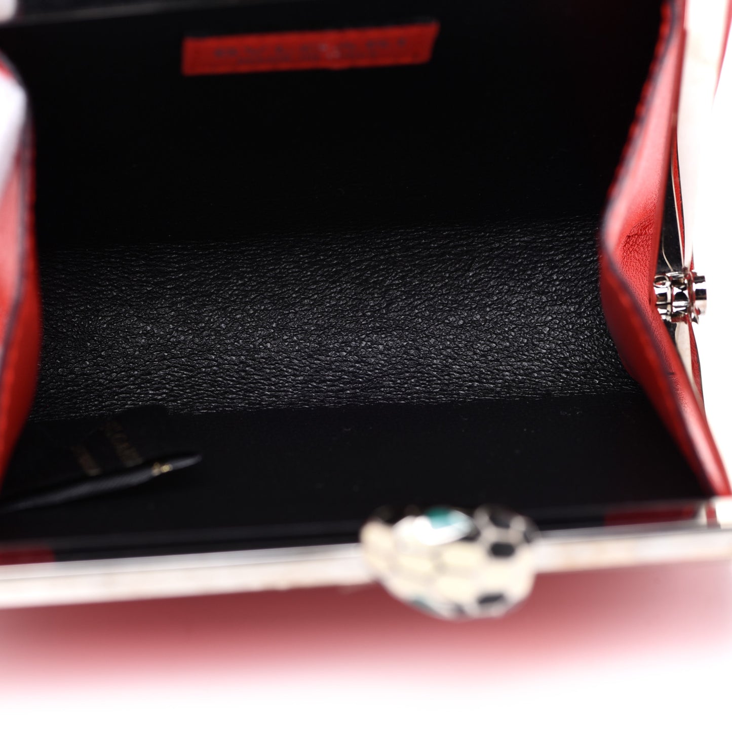 Serpenti Card Case Scarlet