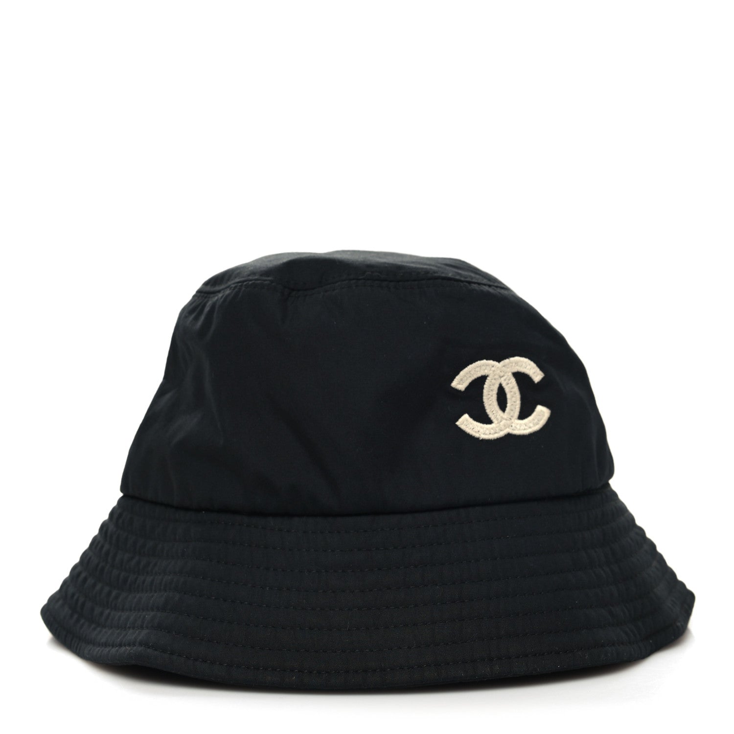 Chanel Canvas CC Bucket Hat M Black 3 of 9