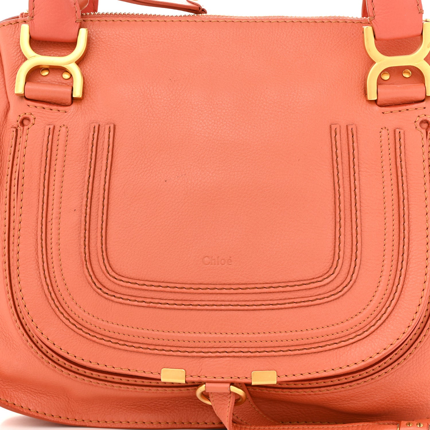 Chloe Calfskin Medium Marcie Satchel Indian Summer 8 of 13