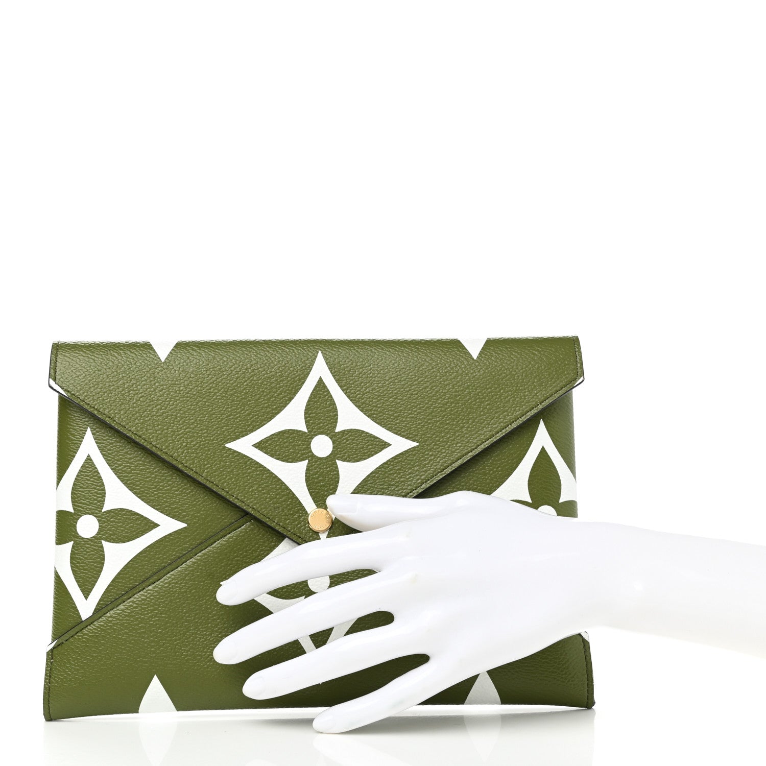 Louis Vuitton Monogram Giant Large Kirigami Pochette Kaki 2 of 7