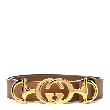 Gucci Calfskin Zumi 30mm Belt 85 34 Friky Taupe 1 of 4