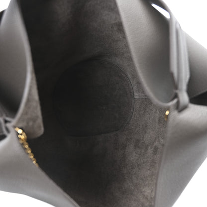 Khaite Pebbled Sport Calfskin Medium Lotus Tote Elephant 5 of 9