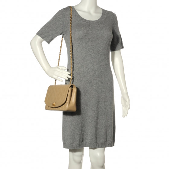Chanel Lambskin Medium Single Flap Beige 2 of 10