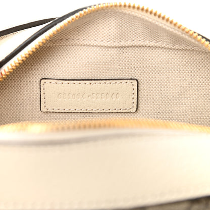 Gucci GG Supreme Monogram Textured Calfskin Web Small Ophidia Camera Bag Beige Ebony Mystic White 6 of 11