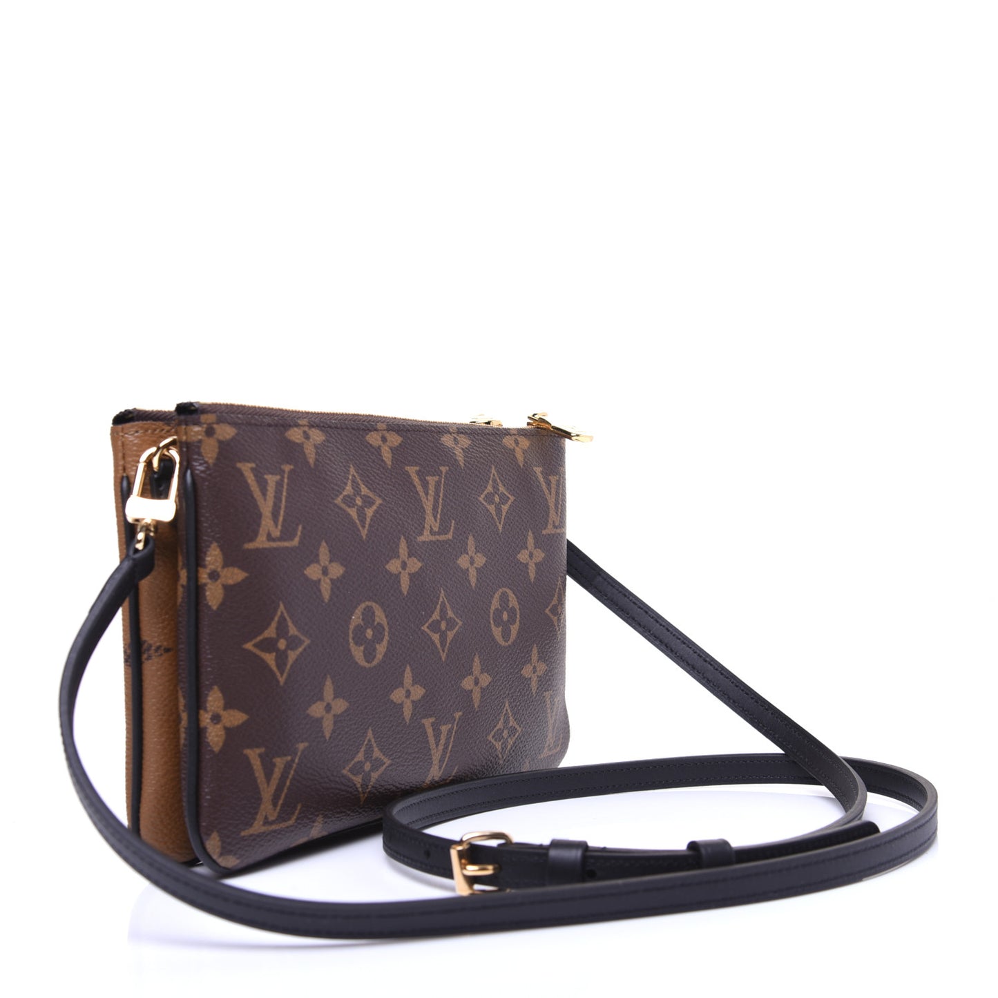 Reverse Monogram Giant Double Zip Pochette