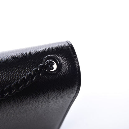 Saint Laurent Grain De Poudre Small Monogram Kate Satchel Black 7 of 7