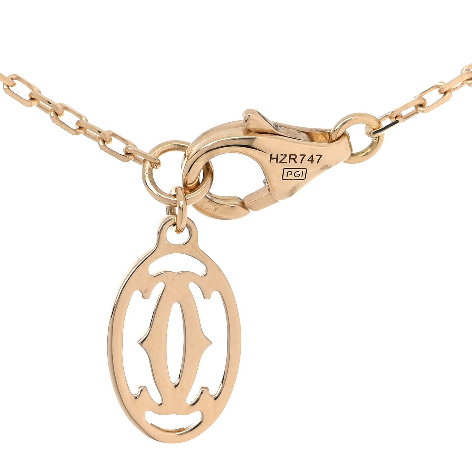 Cartier 18K Yellow Gold Diamond LM D'Amour Pendant Necklace 4 of 7