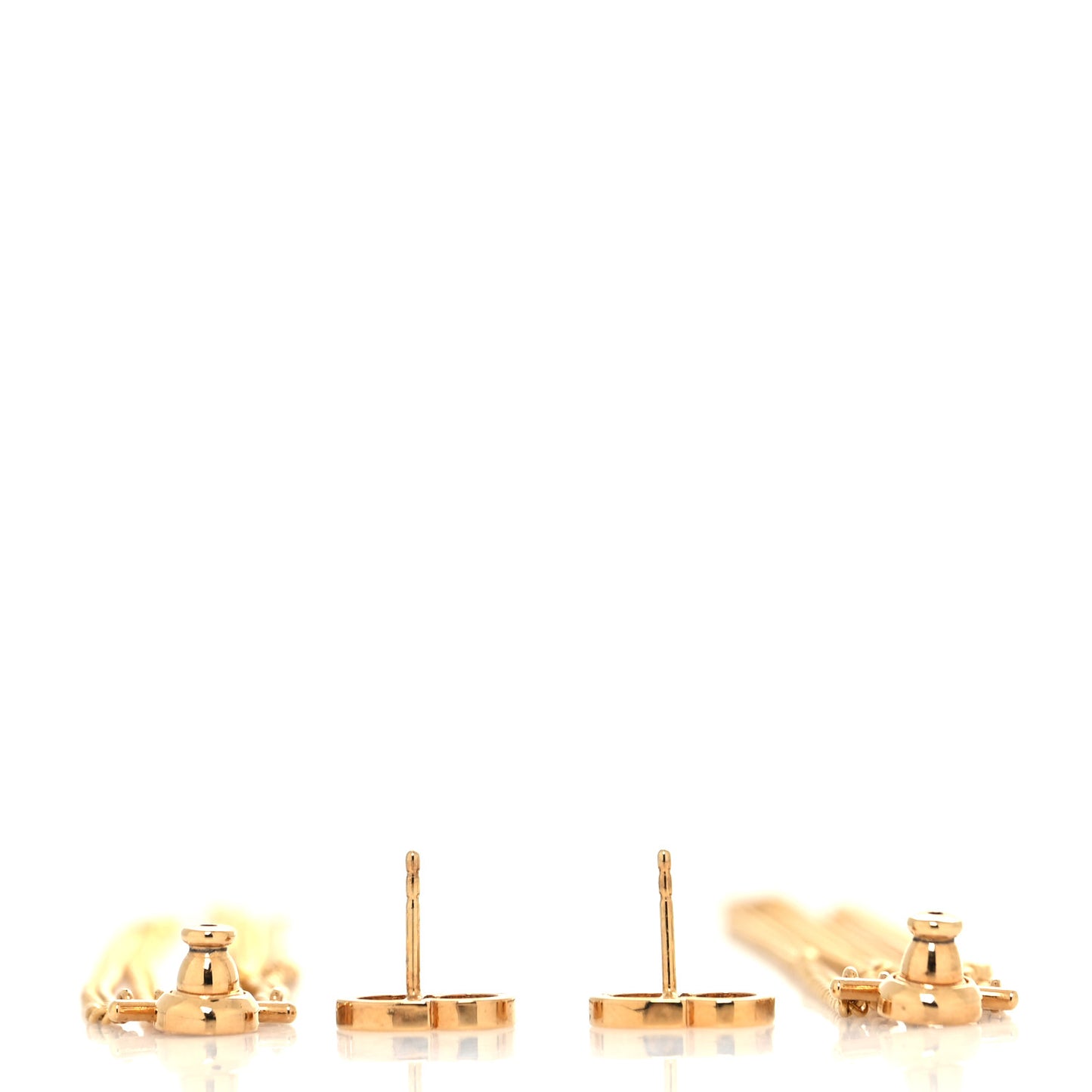 Danseuse Etolie Chain Drop Earrings Gold